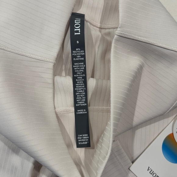 Vuori Inversion Rib Legging Marshmallow NWT Size Small - Picture 10 of 10